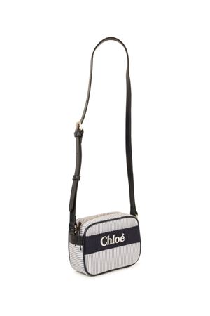 Navy blue cotton shoulder bag CHLOE' KIDS | C20428859